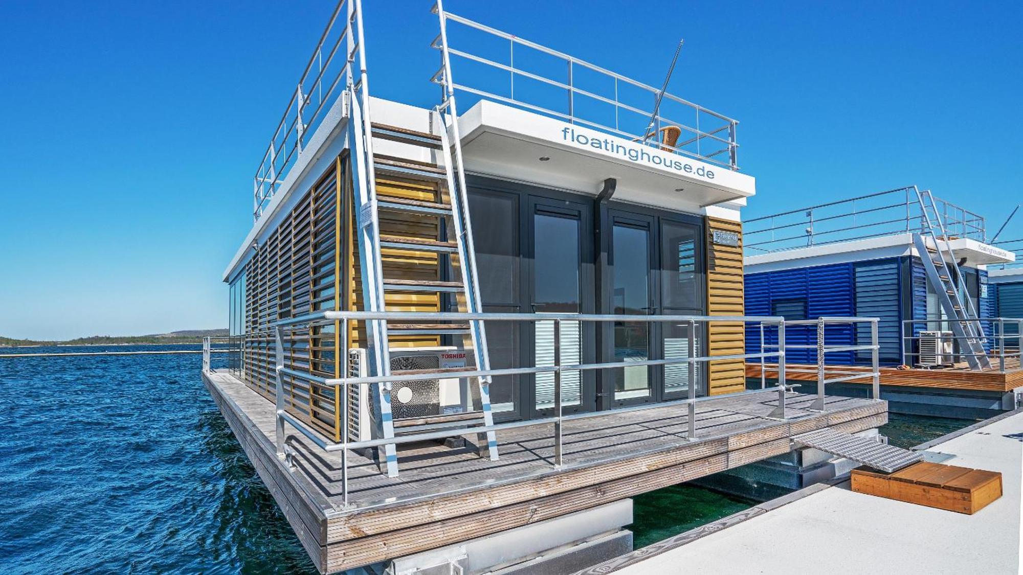 Hausboot Geiseltalsee - Floating House - Well Hausboote - Family & Friends Braunsbedra Eksteriør bilde