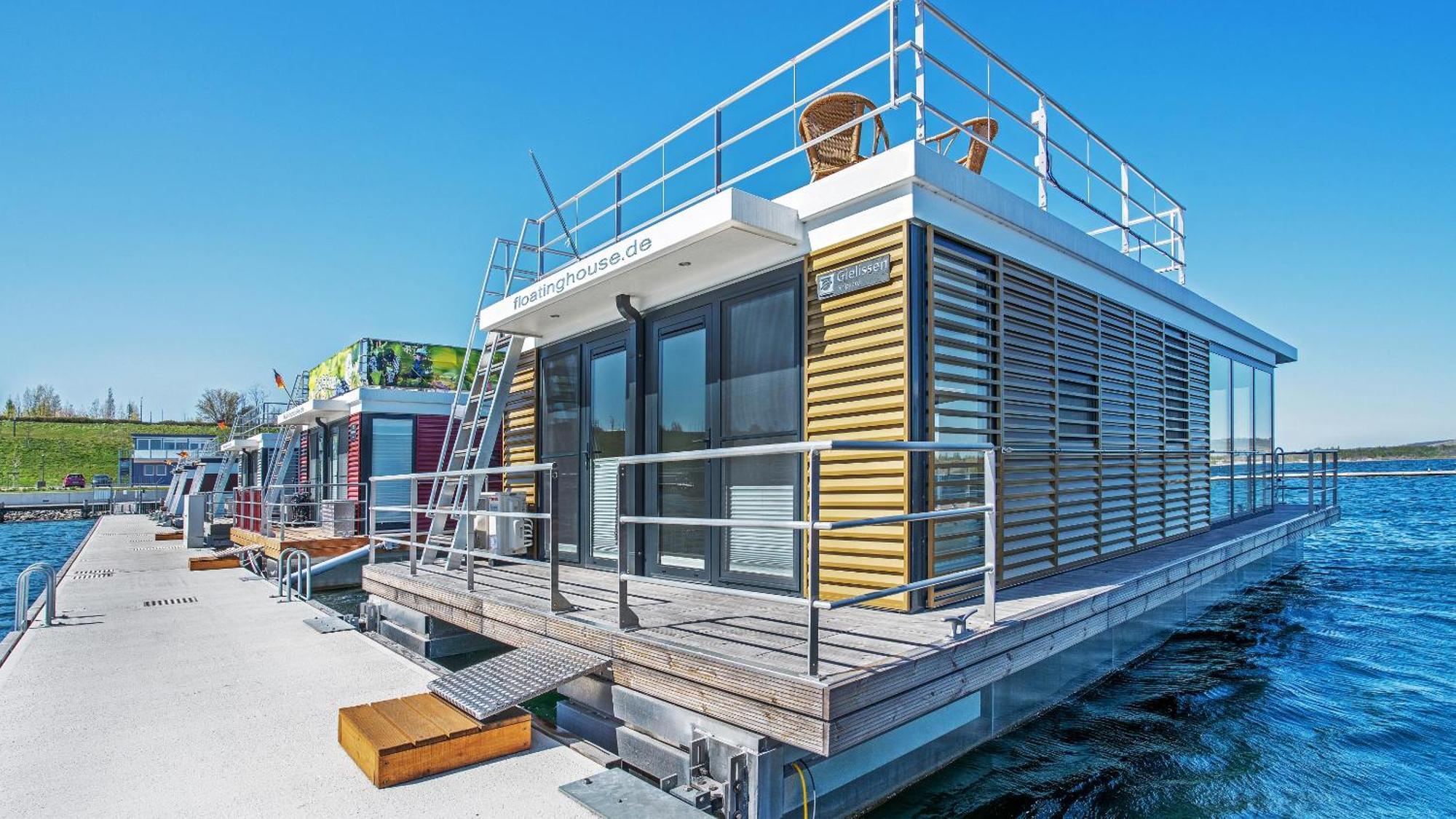 Hausboot Geiseltalsee - Floating House - Well Hausboote - Family & Friends Braunsbedra Eksteriør bilde